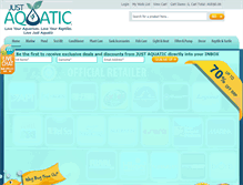 Tablet Screenshot of justaquatic.com.au